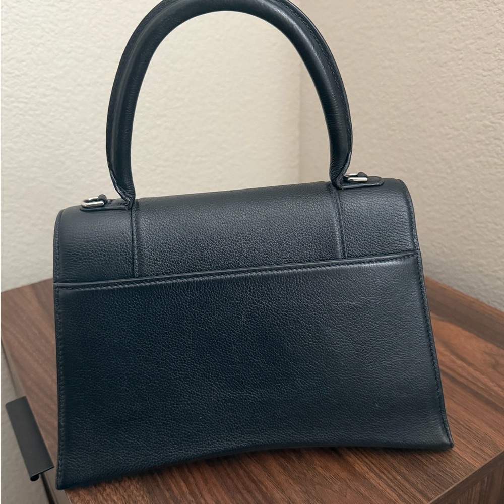 Balenciaga Grained calf skin medium hourglass top handle bag - black - Picture 2 of 11